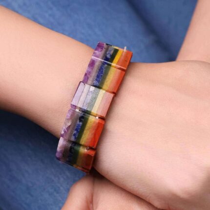 7 Chakra Rectangular Shape Bracelet