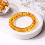 Amber Coin Beads Bracelet