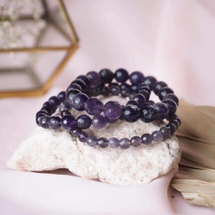 Amethyst Faceted Bracelet