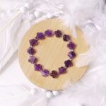 Amethyst Flower Beads Bracelet