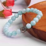 Aquamarine Buddha Bracelet