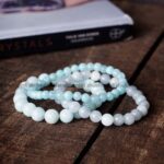 Aquamarine Round Beads Bracelet