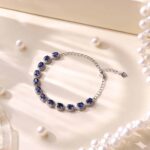 Blue Sapphire Silver Bracelet
