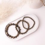 Bronzite Round Beads Bracelet