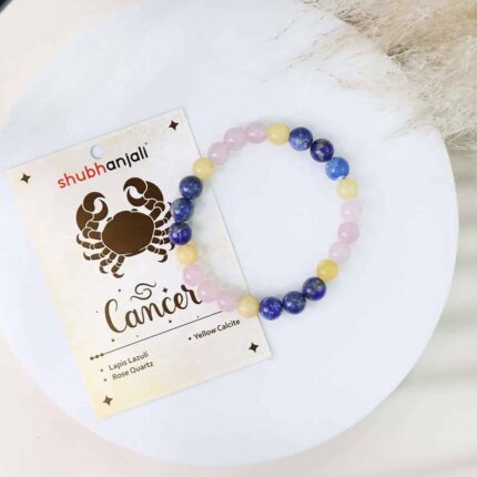 Cancer (Karka) Zodiac Sign Bracelet 8MM