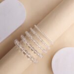 Clear Quartz Round Beads Bracelet