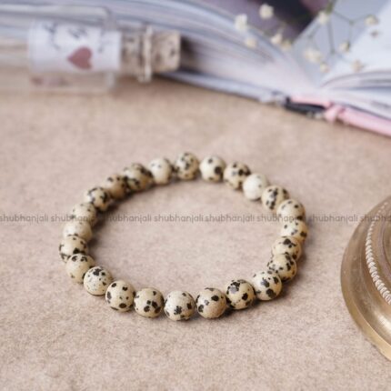 Dalmation Jasper Stone Bracelet