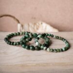 Emerald Round Beads Bracelet