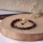Garnet Chips Chain Bracelet