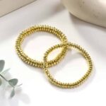 Golden Colour Hematite Bati Faceted Beads Bracelet