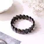 Golden Sheen Obsidian Oval Faceted Bracelet