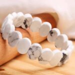 Howlite Oval Faceted Bracelet
