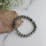 Labradorite Drum Faceted Beads Bracelet