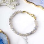 Labradorite Rondelle Shape Bracelet