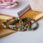 Labradorite Round Beads Bracelet