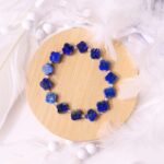 Lapis Flower Beads Bracelet