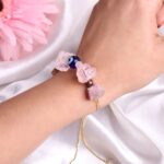 Love Bracelet In Raw Stone, Evil Eye Protection