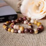 Mookaite Jasper Round Beads Bracelet