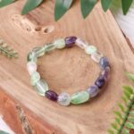Multi Fluorite Small Tumble Bracelet
