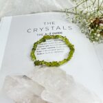 Peridot Chips Elastic Bracelet (Synthetic)