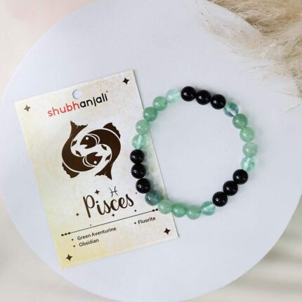 Pisces (Meena) Zodiac Sign Bracelet 8MM