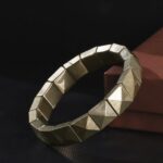 Pyrite Pyramid Shape Bracelet