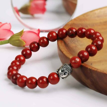 Red Jasper Buddha Bracelet