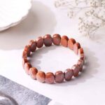 Red Jasper Oval Faceted Bracelet