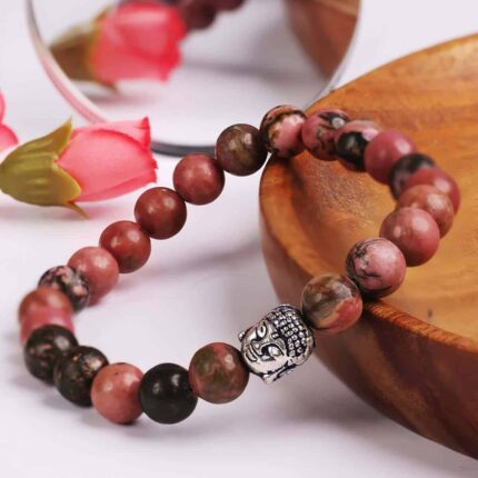 Rhodonite Buddha Bracelet