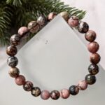 Rhodonite Faceted Bracelet - 8mm