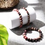 Rhodonite Round Beads Bracelet