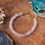Rose Quartz Faceted Bati Beads Bracelet