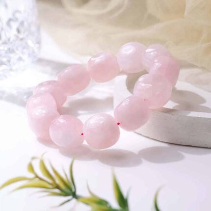 Rose Quartz Tumble Bracelet