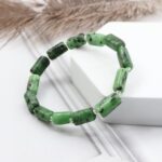 Ruby Zoisite Rectangle Beads Bracelet