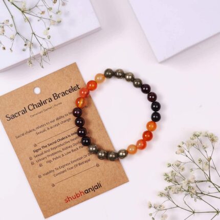 Sacral Chakra Bracelet, 8MM