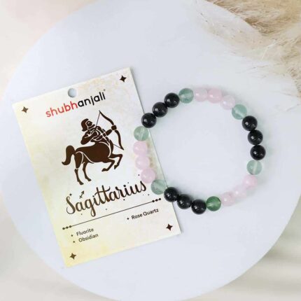 Saggittarius (Dhanu) Zodiac Sign Bracelet 8MM