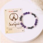 Scorpio (Vrishchika) Zodiac Sign Bracelet 8MM