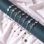 Silver Coin Beads Chain Bracelets