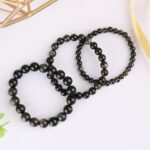 Silver Sheen Obsidian Bracelet