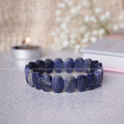 Sodalite Oval Faceted Bracelet