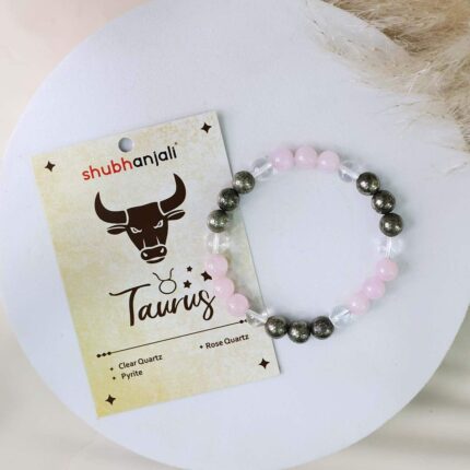 Taurus (Vrishabh) Zodiac Sign Bracelet 8MM