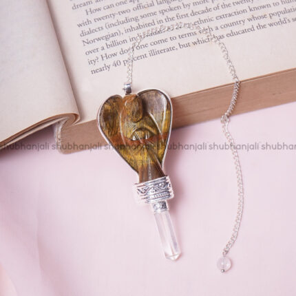 Tiger Eye Angel Pendulum, Dowser
