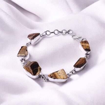 Tiger Eye Raw Bracelet