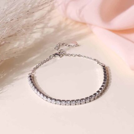 Zircon Silver Bracelet